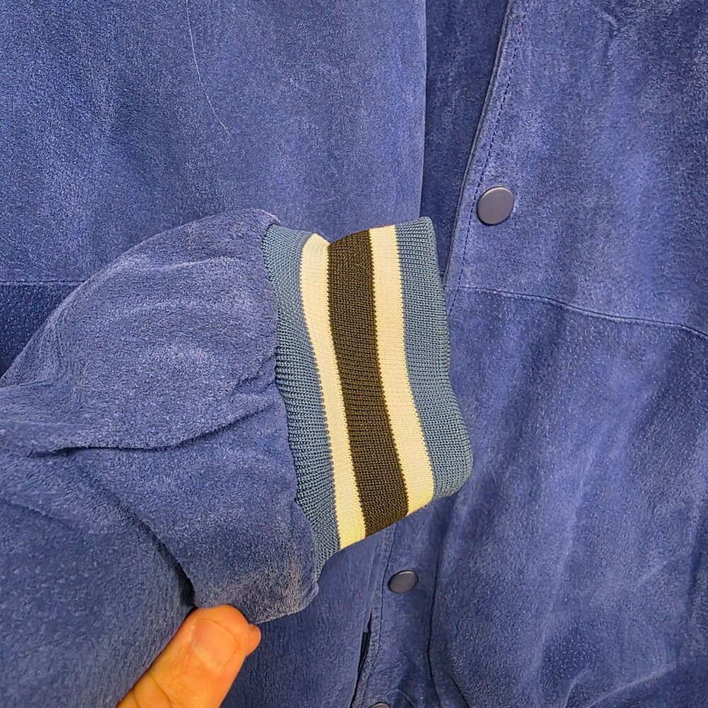 Spotlight Men's Blue and White Jacket - Picture 3 of 5